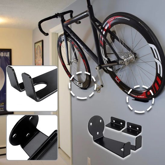 bicyclette vitesse installer mur salon par support mural velo roues et cadre