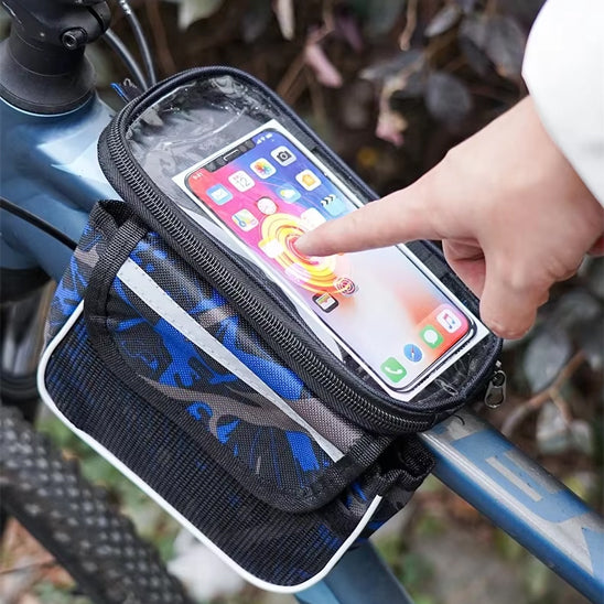 porte telephone velo telcadre avec acces ecran tactile