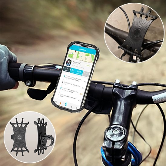 porte telephone pour velo avec mobile sur guidon velo trails