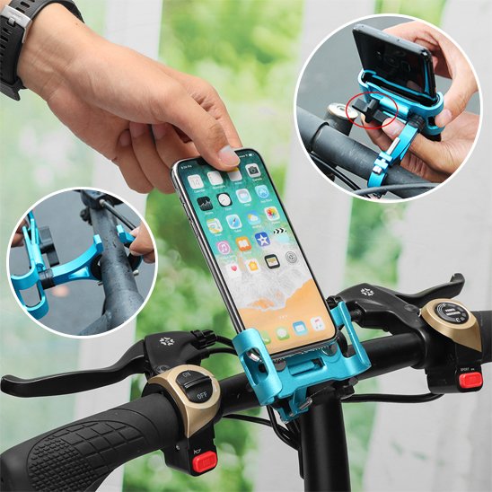 porte telephone pour velo indication installation sur guidon et mobile