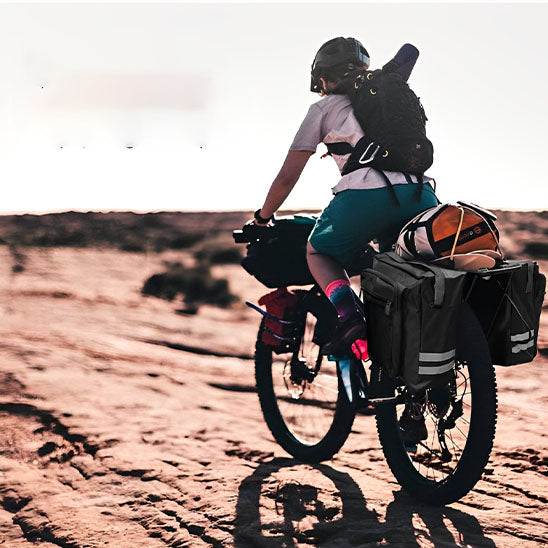 sacoche velo porte bagage pour voyage dans rocheuses