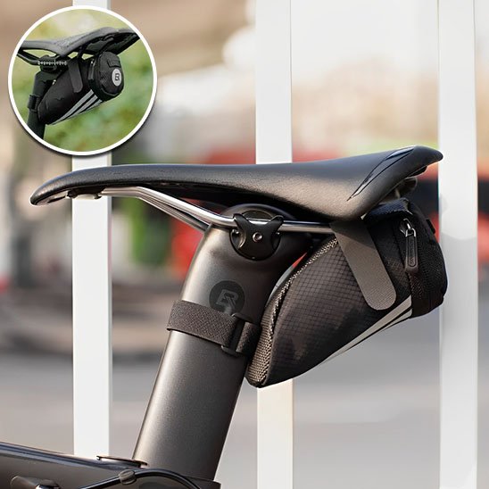 sacoche de selle sur velo large cadre