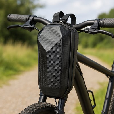 sacoche velo guidon rigide noire installer sur guidon velo noir