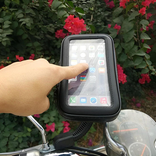 support telephone velo ecran tactile