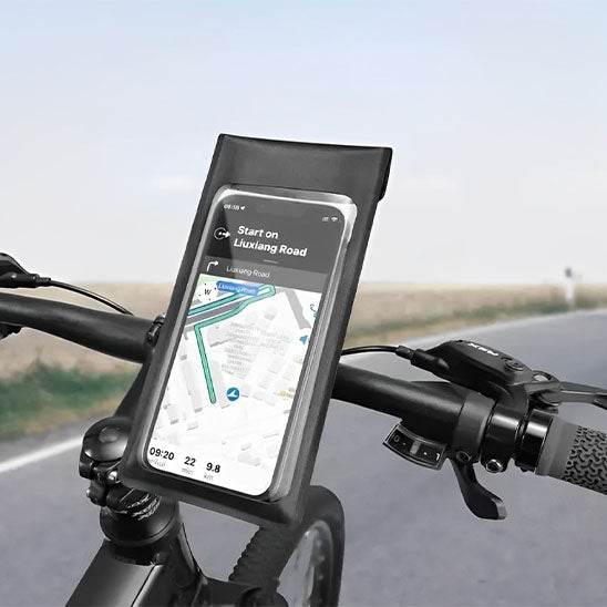 Support telephone velo impermeable minimaliste