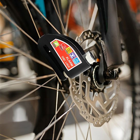 Antivol velo alarme blocage de roue