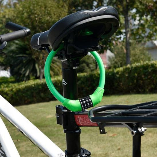 Antivol velo vert sous selle