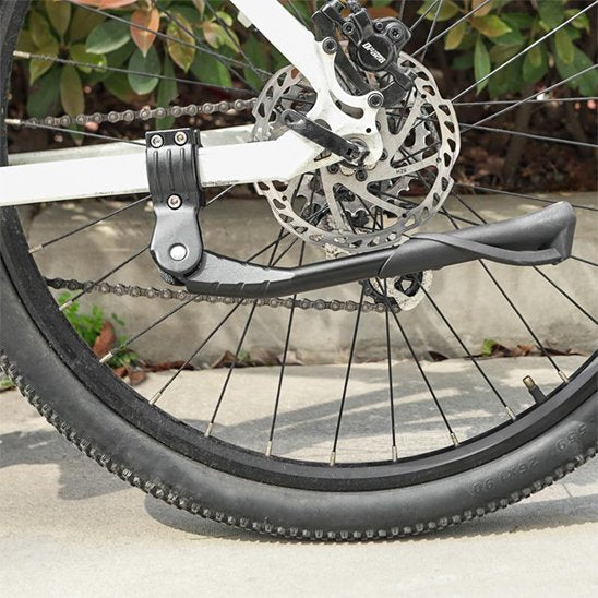 Béquille vélo installé sur haubans