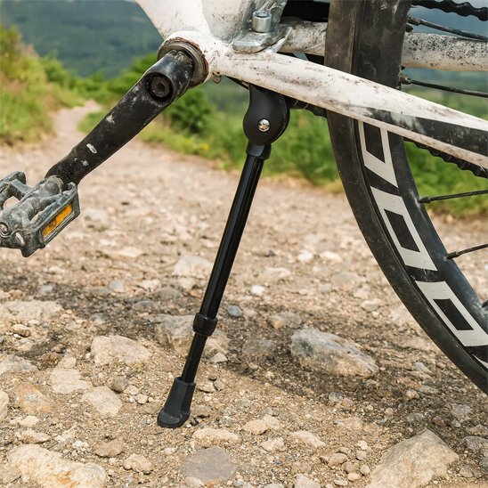 Béquille vélo latérale noire