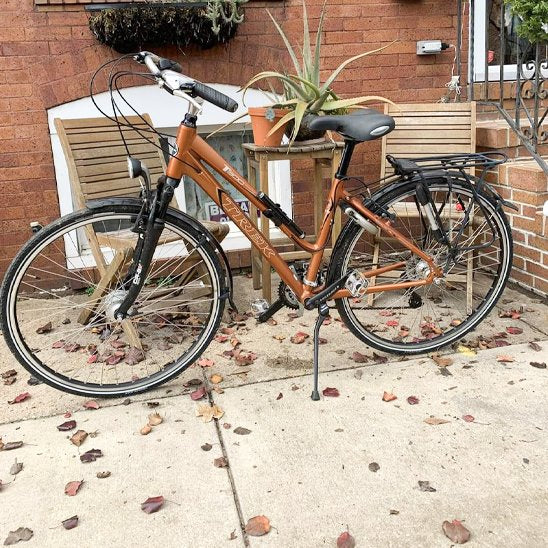 Béquille vélo pour bikepacking