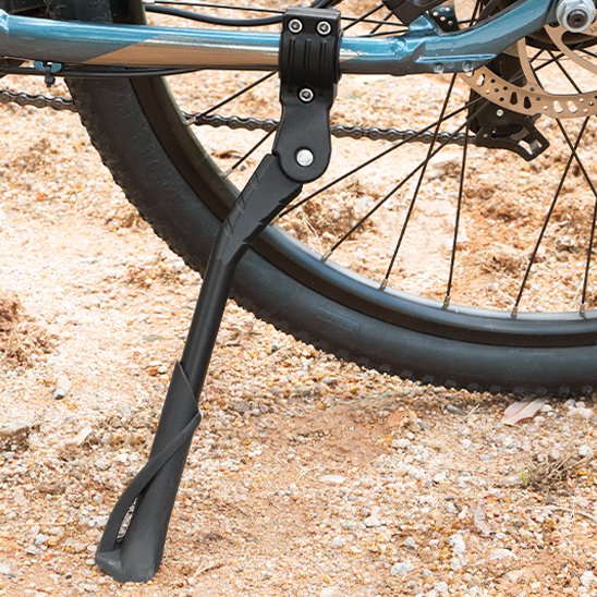 Béquille vélo sur cadre arrière