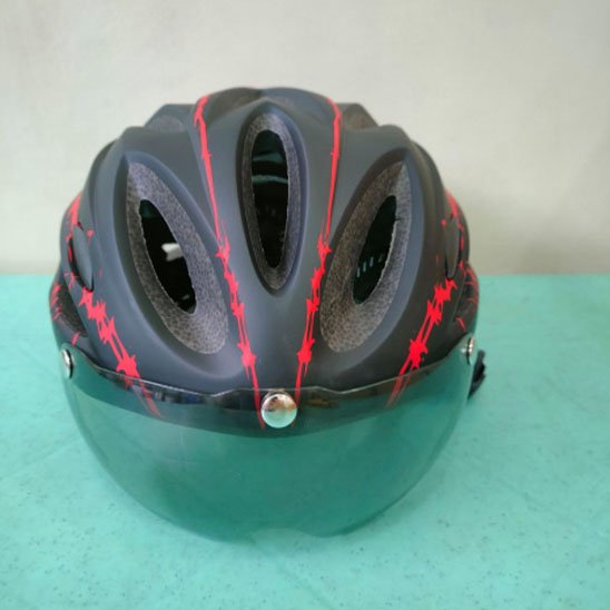 Casque velo visiere polarisé