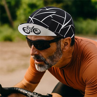Casquette cycliste noire
