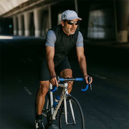 Casquette vélo blanche simple