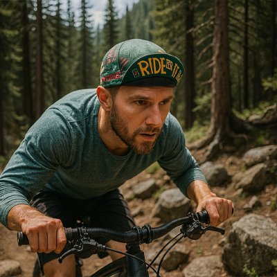 Casquette velo en montagne