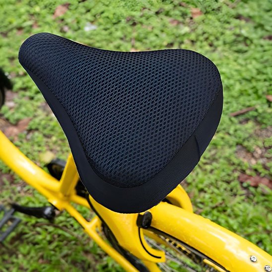 Couvre selle velo noir plaine