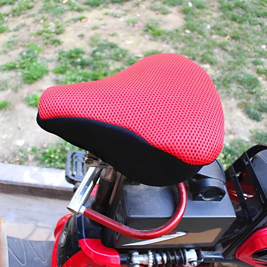 Couvre selle velo rouge unis