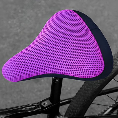 Couvre selle velo violette courte