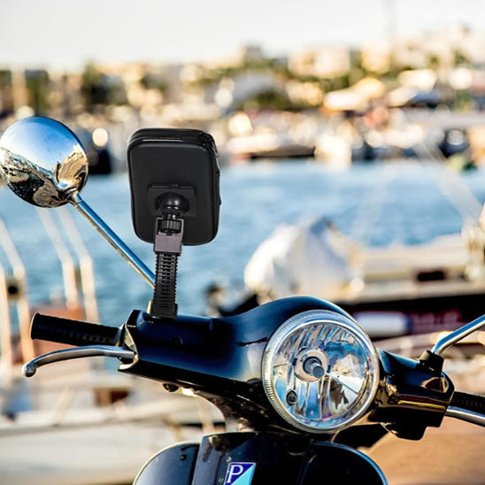 devant scooter avec support telephone velo