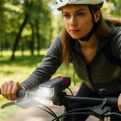 Éclairage vélo avec klaxon