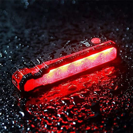 Éclairage vélo rouge led