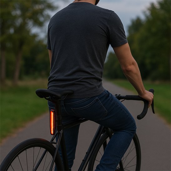 Éclairage vélo sécurité arrière lumière rouge