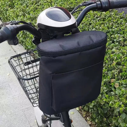 guidon velo avec panier velo et sacoche velo guidon etanche grande capacite