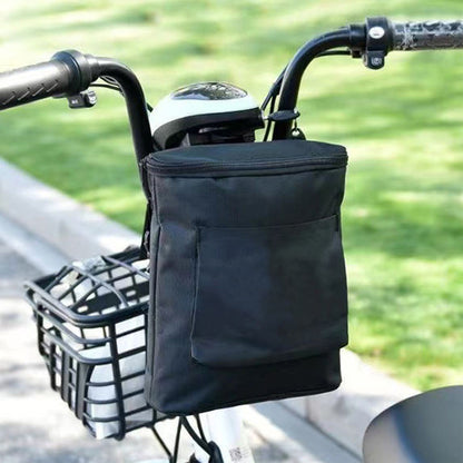 guidon velo avec panier velo et sacoche velo guidon grande capacite