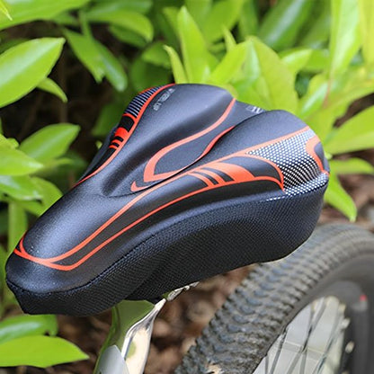 Housse de selle rouge et noire