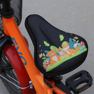 Housse de selle enfant noir renard