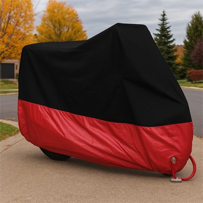 Housse transport velo rouge et noir impermeable
