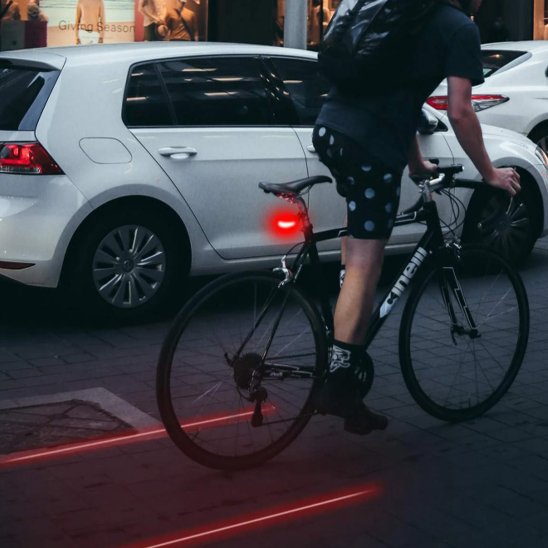 Lumiere sur velo​ délimitation d'espace