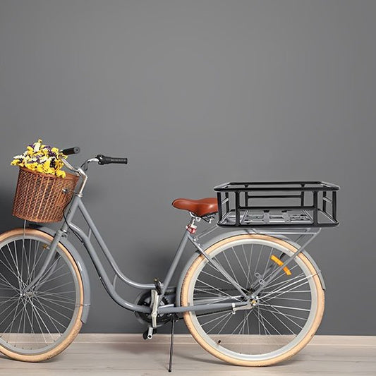 Panier à Vélo Avec Vue Latérale Sur L'épicerie | Photo Gratuite Panier à Vélo Avec Vue Latérale Sur L'épicerie | Photo Gratuite