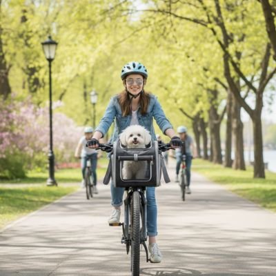 Panier velo pour chien de petite taille