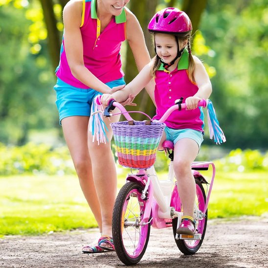 Paniers velos arc-en-ciel