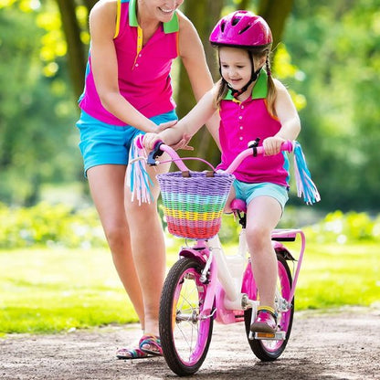 Paniers velos arc-en-ciel