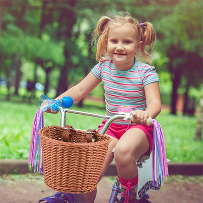 Paniers velos marron pour enfant
