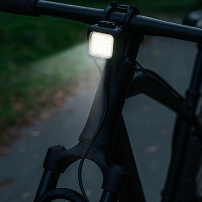 petit éclairage vélo guidon