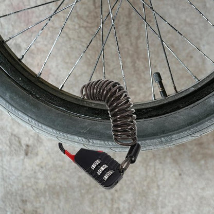 petit câble antivol vélo compact noir