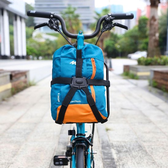 Porte bagage vélo avant avec sangles