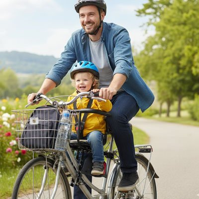 Porte bebe velo tout en un