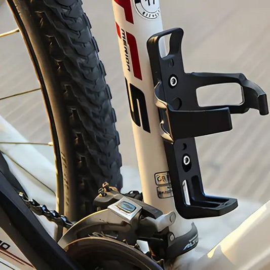 Porte bidon velo noir robuste sur cadre