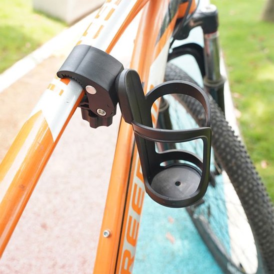 Porte bouteille conception laterale pour petit cadre velo