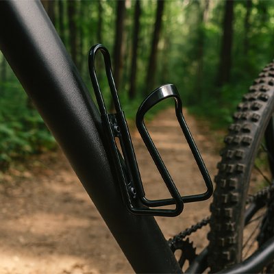 porte bouteille sur cadre inferieur velo