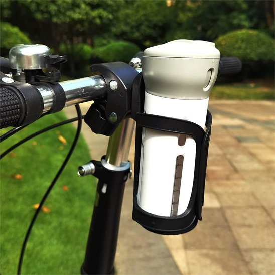 Porte bouteille sur guidon velo