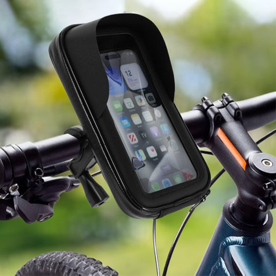 porte telephone velo sur guidon avec pare soleil