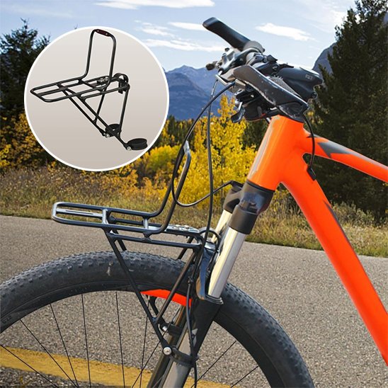 porte bagage velo avant avec clamps