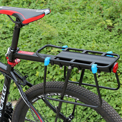 porte bagage velo noir avec jonctions bleues