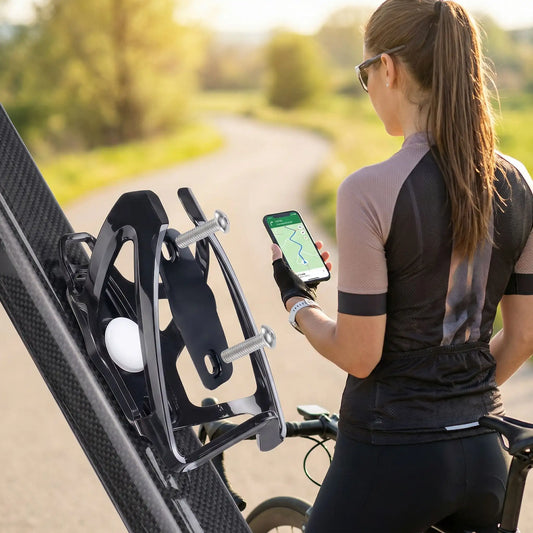 porte gourde velo receptable traceur position