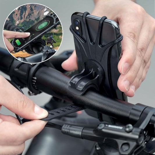 porte telephone pour velo noir ultra extensible